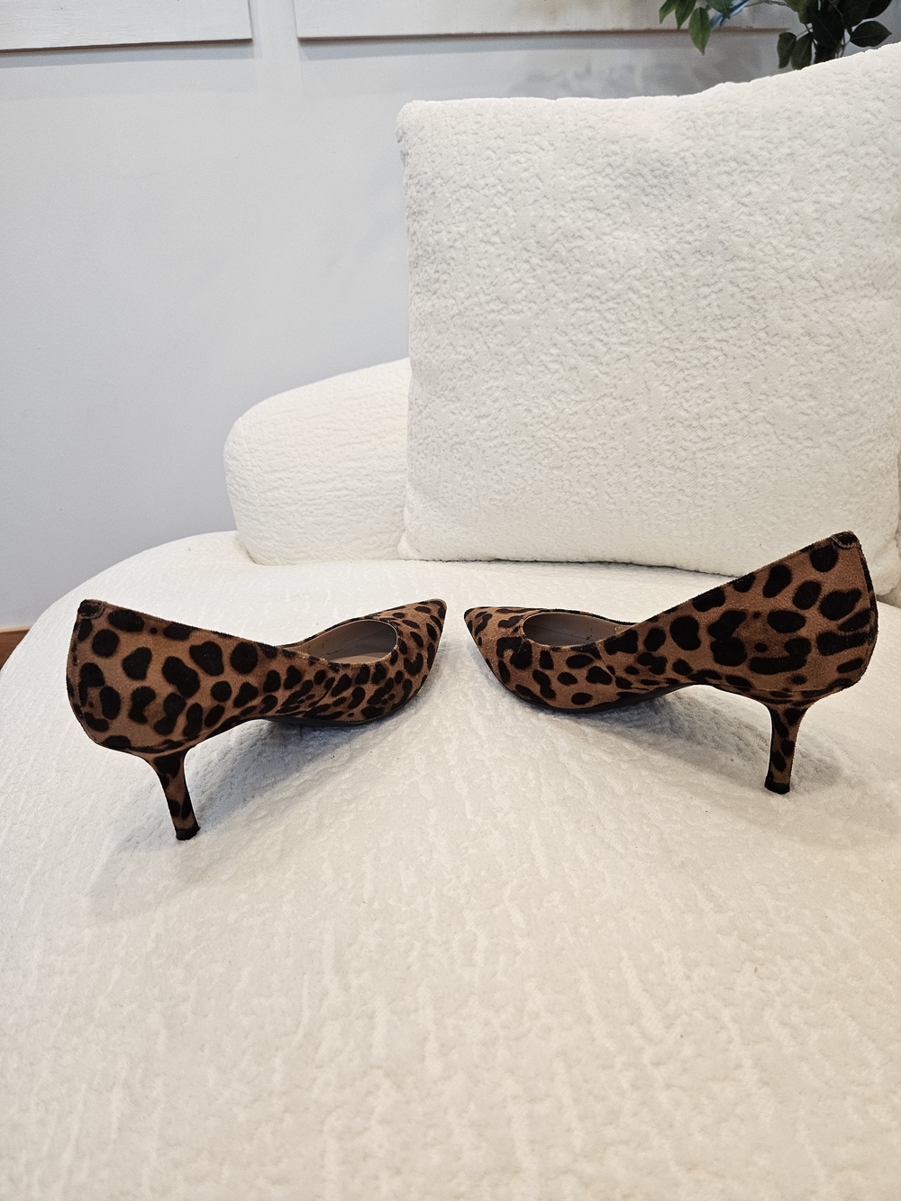 Marc Fisher Leopard-Print Pointed Toe Pumps - Brown/Black - Picture 5 of 8